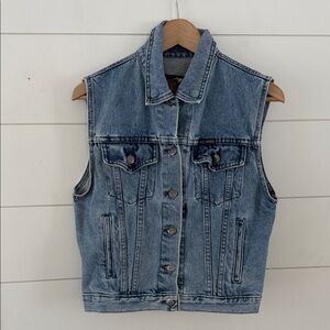 Harley Davis Denim Sleeveless Vest sz M